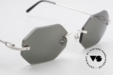 Cartier C-Decor Octag Octagonal Luxury Sunglasses, customized by our optician in medium size 50/20, 140, Made for Men