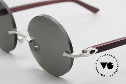Cartier C-Decor Madison Small Round Luxury Shades, customized lenses are identical like model "Madison", Made for Men and Women