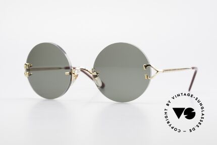 Cartier Madison Limited Special Edition in Large Size, noble rimless CARTIER luxury sunglasses from 1997, Made for Men
