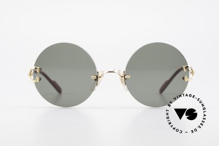 Cartier Madison Limited Special Edition in Large Size, precious round designer shades; 22ct GOLD-PLATED, Made for Men