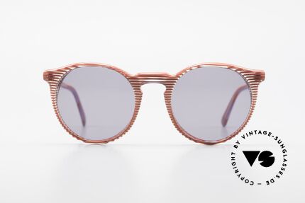 Alain Mikli 034 / 274 80's Ladies Panto Sunglasses, classic 'panto'-design with an interesting pattern, Made for Women