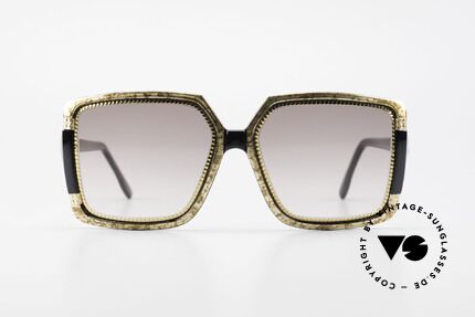 Ted Lapidus 1503 XXL 70's Ladies Sunglasses, oversize frame with XXL light brown-gradient lenses, Made for Women
