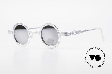 Koure Icon 2266 Mirrored Steampunk Shades, many very interesting  "retro-futuristic" frame elements, Made for Men and Women