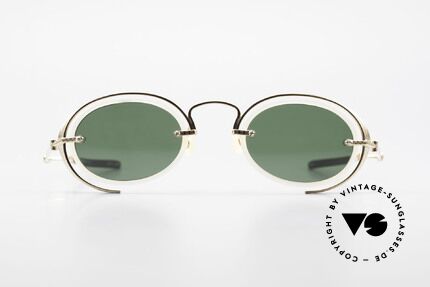 DOX 01 MGP Gold Plated Industrial Frame, made in the same factory like Y. Yamamoto & Gaultier, Made for Men and Women