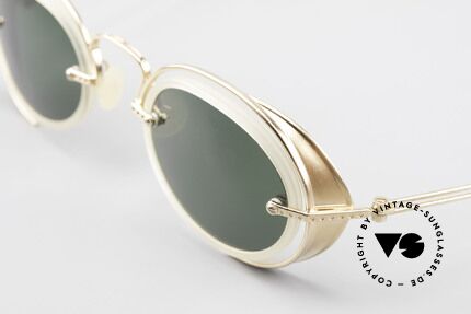 DOX 01 MGP Gold Plated Industrial Frame, unworn, NOS (like all our 90's sunglasses from Japan), Made for Men and Women