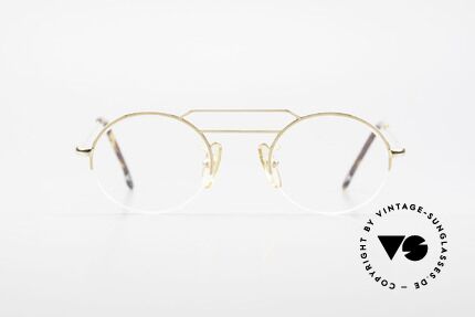 W Proksch's M5/7 90's Semi Rimless Gold-Plated, back then, produced by Wolfgang Proksch himself, Made for Men and Women