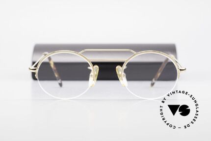 W Proksch's M5/7 90's Semi Rimless Gold-Plated, NO RETRO; but a 25 years old rarity in SMALL size, Made for Men and Women
