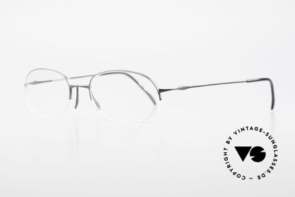 Wolfgang Proksch WP0007 Semi Rimless Titanium Frame, plain frame lines and Japanese striving for quality, Made for Men