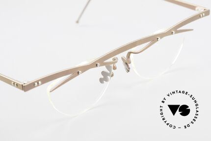 Theo Belgium Tita III 9 Crazy Vintage Glasses XL 90's, an old, unworn THEO original and NO RETRO EYEWEAR, Made for Men and Women