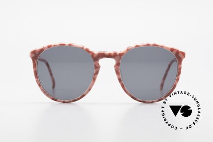 Alain Mikli 901 / 172 Panto Frame Red Pink Marbled, classic 'panto'-design with solid gray sun lenses, Made for Women