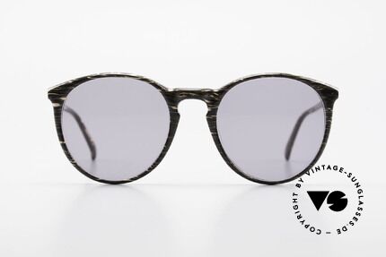 Alain Mikli 901 / 429 Brown Marbled Panto Frame, classic 'panto'-design with solid gray sun lenses, Made for Men and Women