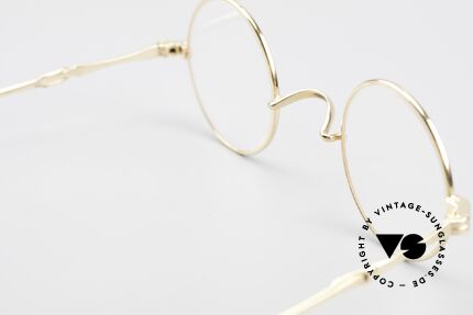 Lunor I 12 Telescopic Extendable Vintage Frame, LUNOR = shortcut for French "Lunette d'Or" (gold glasses), Made for Men and Women
