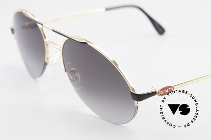 Bugatti 65789 Semi Rimless Vintage Shades, the sun lenses can be replaced with prescriptions, Made for Men