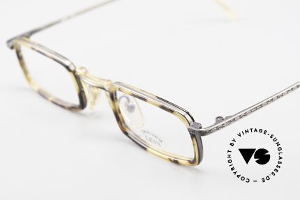 Freudenhaus Jedi Square 90's Designer Frame, unique pattern in a kind of "antique silver" / tortoise, Made for Men and Women