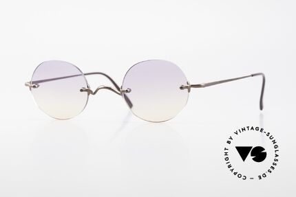 Freudenhaus Flemming Rimless Sunglasses Round, rimless designer shades by FREUDENHAUS, Munich, Made for Men and Women