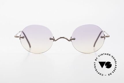 Freudenhaus Flemming Rimless Sunglasses Round, 'Freudenhaus' means "cathouse / house of pleasure", Made for Men and Women