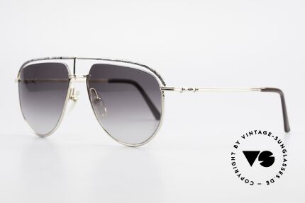 Christian Dior 2582 Rare 80's Men's Sunglasses, golden frame with gray marbled appliqué; very special, Made for Men