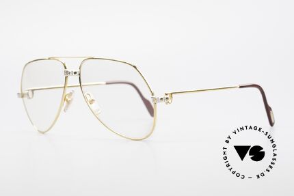 Cartier Vendome Santos - M Changeable Cartier Lenses, Santos Decor (with 3 screws) in Medium size 59-14, 140, Made for Men