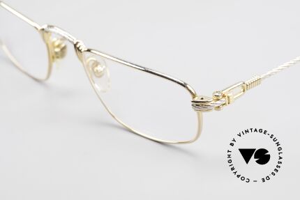 Fred Demi Lune Half Moon Reading Glasses, 2. hand in an excellent vintage condition + Chanel case, Made for Men and Women