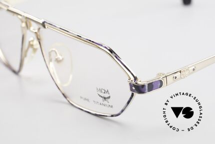 MCM München 13 Titanium Frame Blue Patterned, very comfortable frame (only 17 gram) in size 57/12, Made for Men and Women