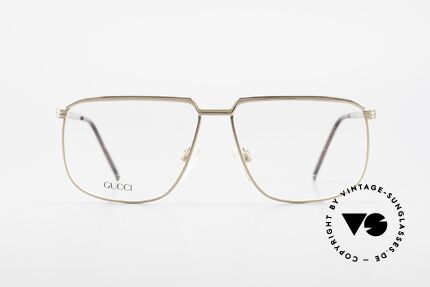 Gucci 1214 Classic 80's Eyeglasses Unisex, 80's rarity in premium quality (GOLD-PLATED), Made for Men and Women
