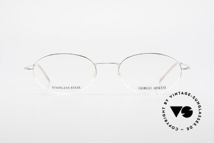 Giorgio Armani 26N Small Oval Eyeglasses Nylor, plain and puristic 'wire glasses' in a SMALL SIZE!, Made for Men and Women