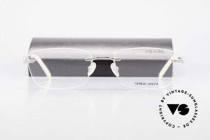 Giorgio Armani 310 Rimless Vintage Eyeglasses, 1st class fit (lens size can be changed by optician), Made for Men and Women