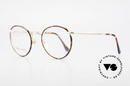 Giorgio Armani 112 90's Panto Eyeglasses Men, true 'gentlemen glasses' in tangible premium-quality, Made for Men