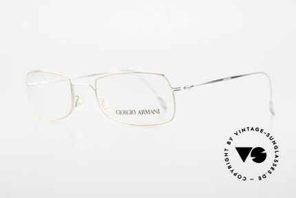 Giorgio Armani 1091 Small Wire Glasses Unisex, timeless square frame design, in top-notch quality, Made for Men and Women