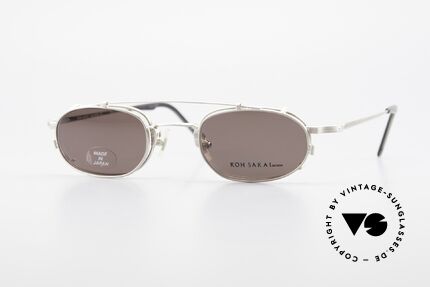 Koh Sakai KS9706 Analog Oliver Peoples Eyevan, rare, vintage Koh Sakai glasses with clip-on from 1997, Made for Men and Women