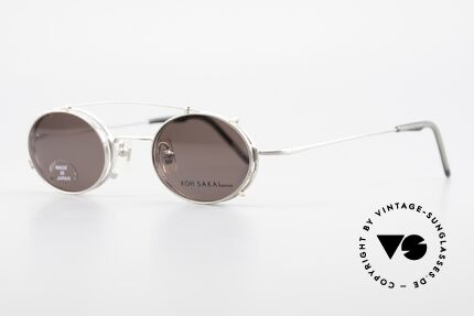 Koh Sakai KS9711 Small Oval Glasses Clip On, designed in Los Angeles and produced in Sabae (Japan), Made for Men and Women