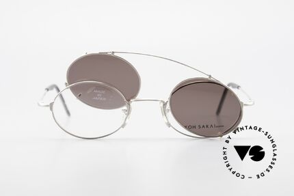 Koh Sakai KS9711 Small Oval Glasses Clip On, unworn, NOS (like all our old L.A.+ Sabae eyeglasses), Made for Men and Women