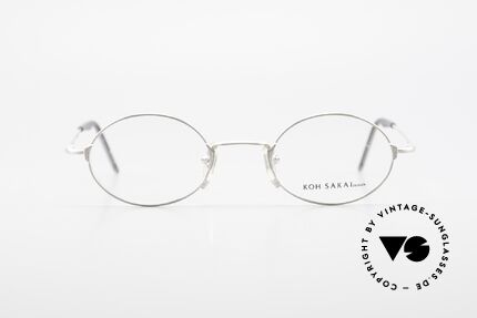 Koh Sakai KS9711 Small Oval Glasses Clip On, Size: small, Made for Men and Women