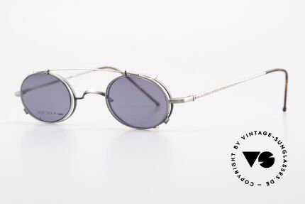 Koh Sakai KS9591 Small Oval Eyeglasses Clip On, designed in Los Angeles and produced in Sabae (Japan), Made for Men and Women