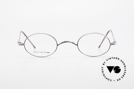 Koh Sakai KS9591 Small Oval Eyeglasses Clip On, Size: small, Made for Men and Women