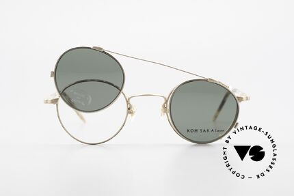 Koh Sakai KS9403 Small Oval Panto Frame Clip On, unworn, NOS (like all our old L.A.+ Sabae eyeglasses), Made for Men and Women