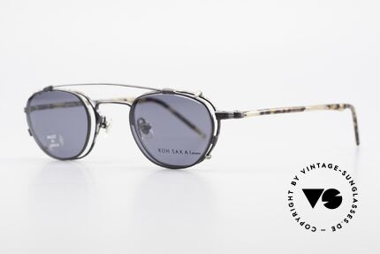 Koh Sakai KS9408 Small Eyeglasses With Clip On, designed in Los Angeles and produced in Sabae (Japan), Made for Men and Women