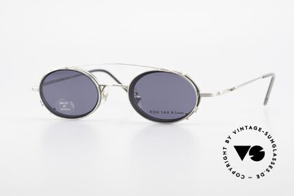 Koh Sakai KS9831 Oval 90's Frame Made in Japan, rare, vintage Koh Sakai glasses with clip-on from 1997, Made for Men