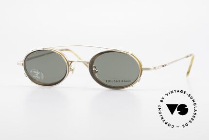 Koh Sakai KS9831 90's Frame Made in Japan Oval, rare, vintage Koh Sakai glasses with clip-on from 1997, Made for Men Koh Sakai KS9831 90's Frame Made in Japan Oval, rare, vintage Koh Sakai glasses with clip-on from 1997, Made for Men