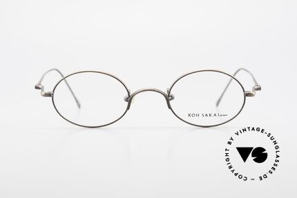 Koh Sakai KS9541 Oval Eyeglasses With Clip On, Size: small, Made for Men and Women