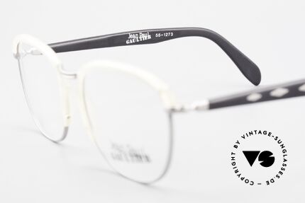 Jean Paul Gaultier 55-1273 Old Vintage 90's Specs JPG, the frame (medium size) is made for prescriptions, Made for Men and Women
