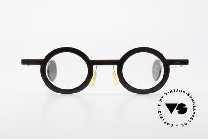 P. Klenk Rugby 014 Genuine Horn Glasses Round, precious handmade rarity (made of genuine buffalo horn), Made for Men