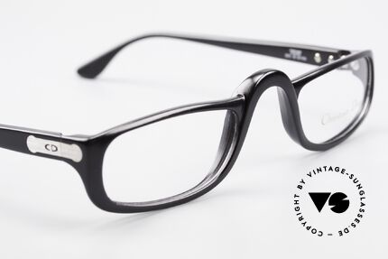 Christian Dior 2075 Reading Glasses Optyl Large, classic frame coloring (black/silver); Large size 52-24, Made for Men