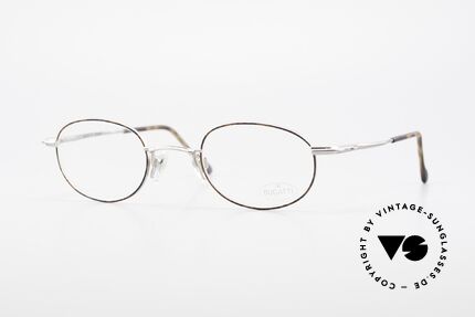 Bugatti 23547 Rare 90's Titanium Eyeglasses, very elegant vintage designer eyeglass-frame by Bugatti, Made for Men and Women