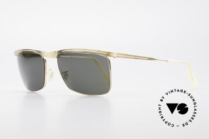 Ray Ban Signet Forerunner Original USA Sunglasses B&L, gold-plated & Bausch&Lomb mineral lenses, Made for Men