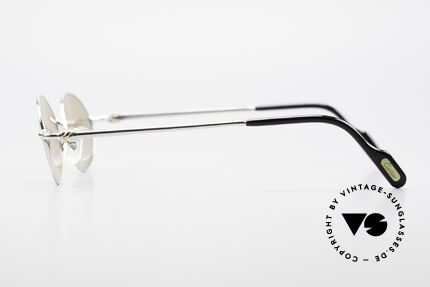 Cartier Filao Oval Platinum Sunglasses 90's, NO retro sunglasses; an old original from app. 1999!, Made for Men and Women