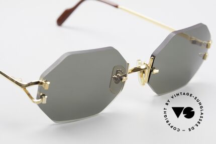 Cartier Rimless Octag - M Octagonal Luxury Sunglasses, 2nd hand model, but in a mint condition + orig. box, Made for Men and Women