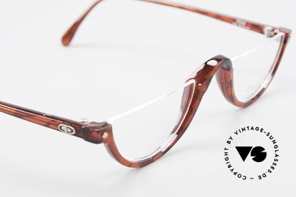 Christian Dior 2586 Reading Glasses Unisex 90's, unique frame pattern / coloring; in LARGE size 49-24, Made for Men and Women