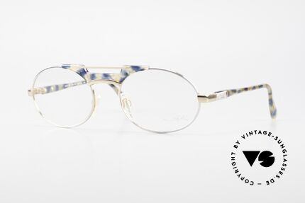 Cazal 749 Oval Designer Eyeglasses 90s, elegant Cazal designer glasses of the early 90's, Made for Men and Women