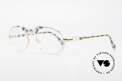 Cazal 749 Oval Designer Eyeglasses 90s, very noble combination of colors and materials, Made for Men and Women